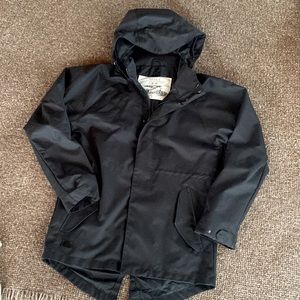 Men's Black Hooded Jacket
